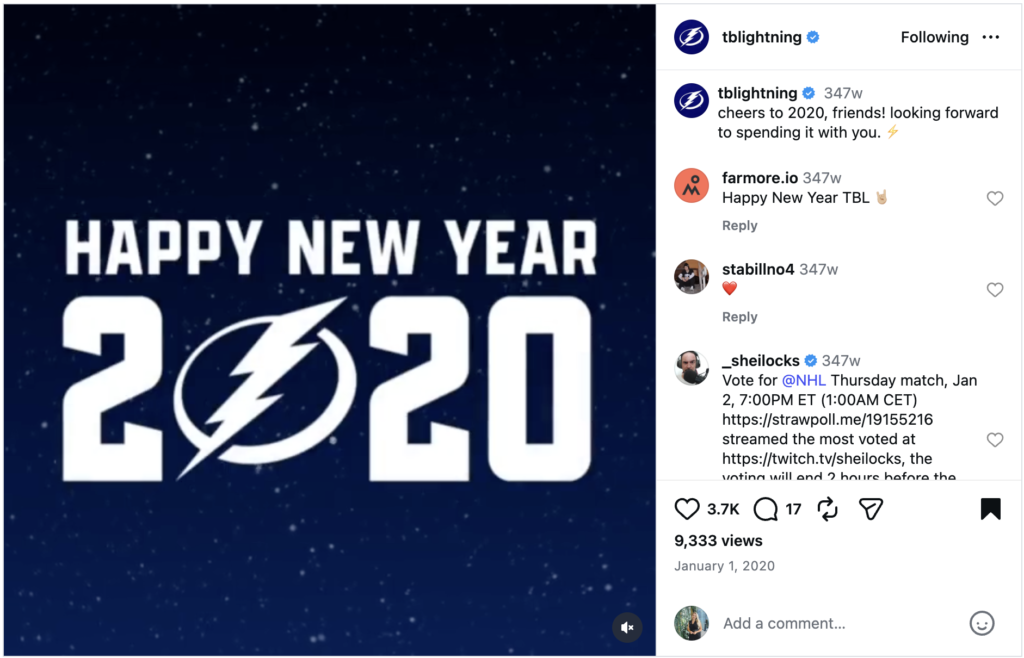 Instagram Post from @TBLightning