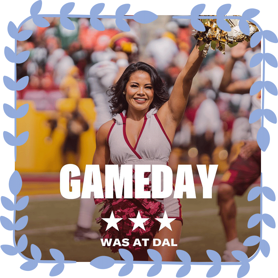 Gameday Washington at Dallas Instagram Post