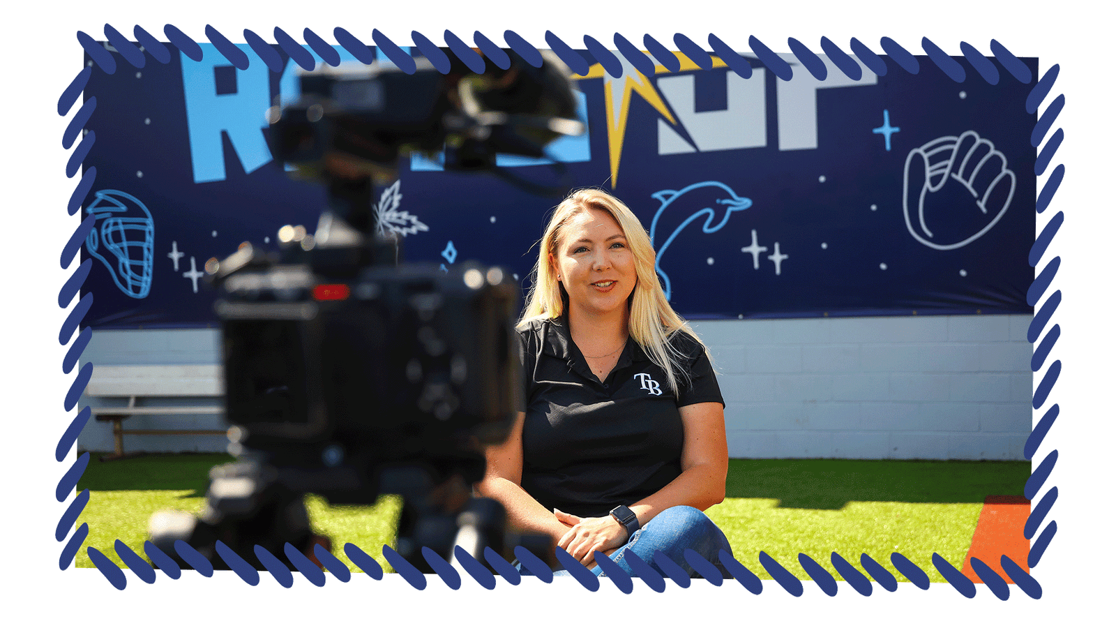 Rays Interview Teddi at George Steinbrenner Field