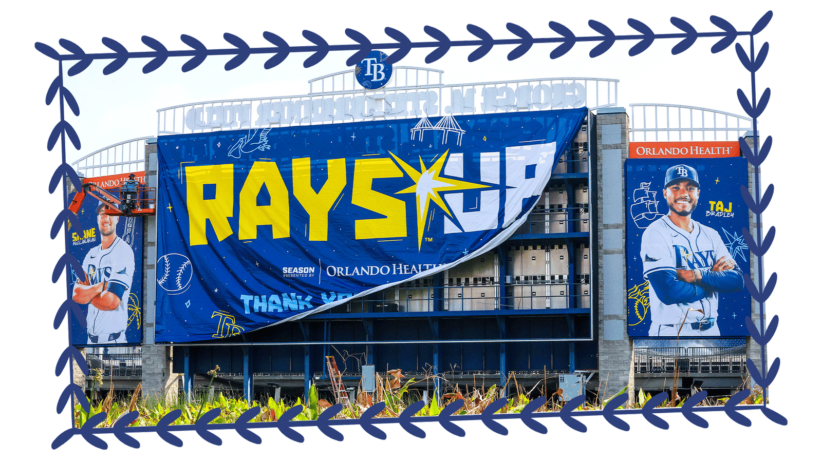 Rays Up Banner at George Steinbrenner Field