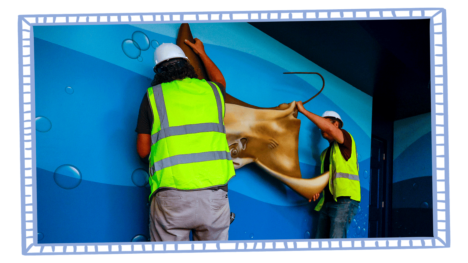 Cownose Clubhouse Stingray Installation