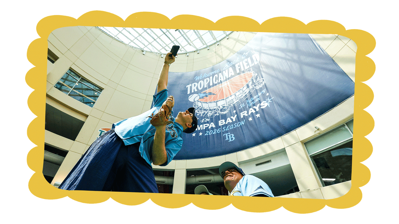 Tropicana Field Welcome Banner